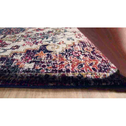 Mistana™ Hillsby Machine Woven / Power Loomed Performance Beige/Saffron